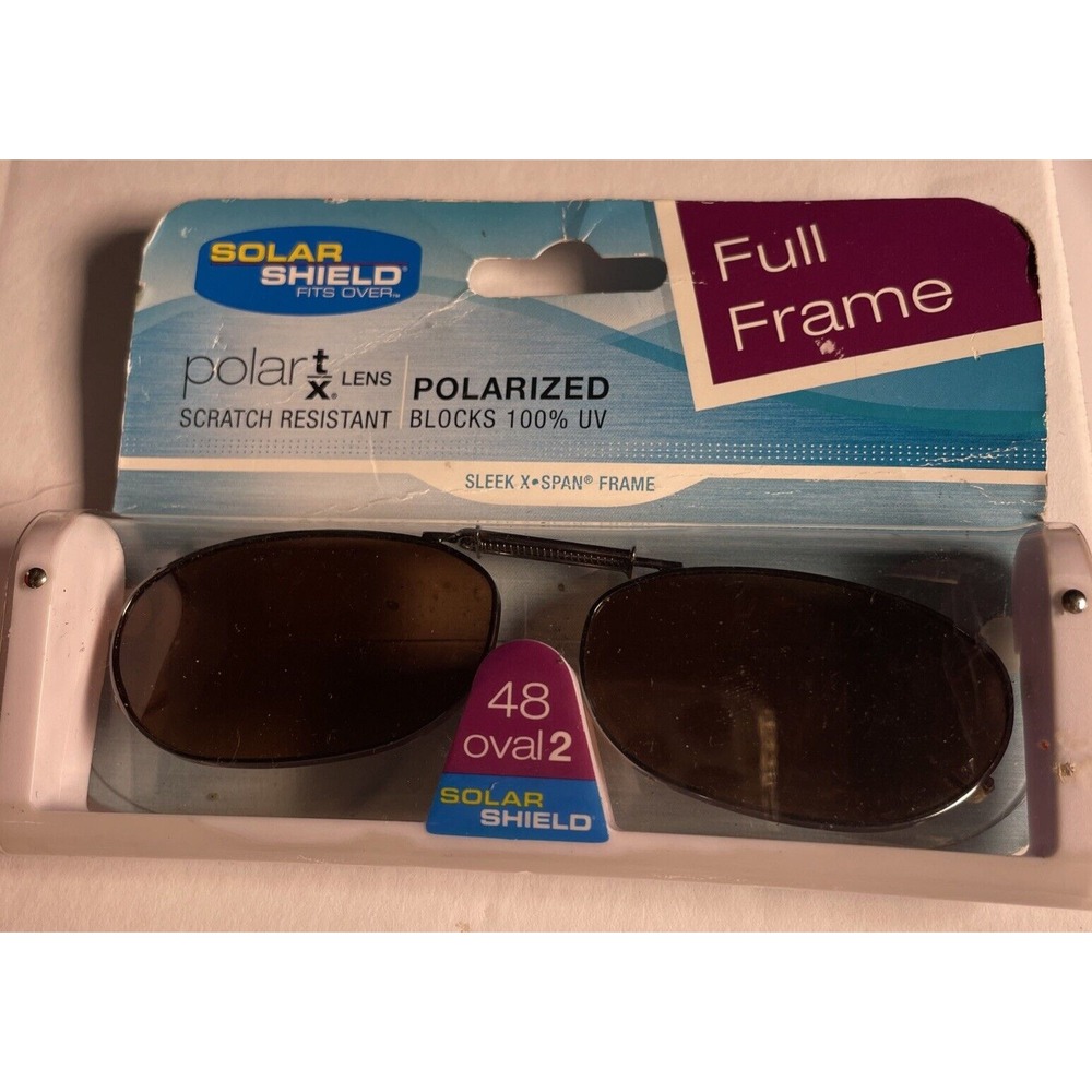 Solar Shield Polar Eyes 52‎ Rec 1 Polarized Clip-on Sunglasses Full Frame